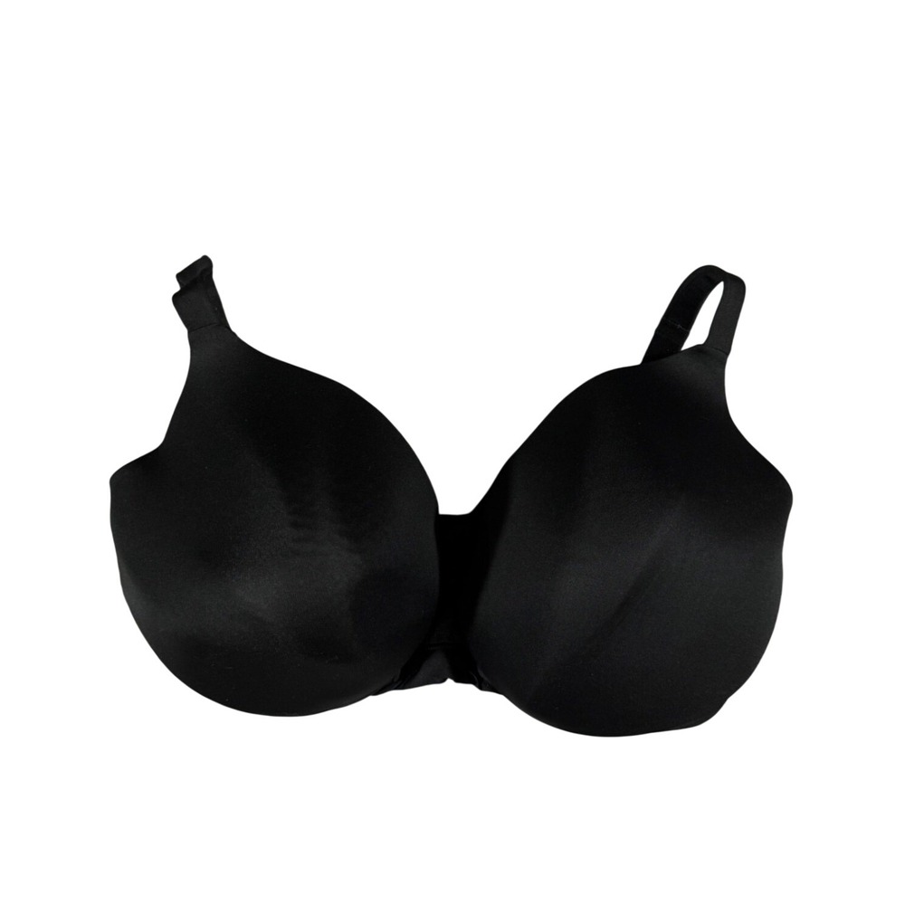 Cacique Full Coverage Bra Women 44H Black Underwire Smooth Support Everyday Bra